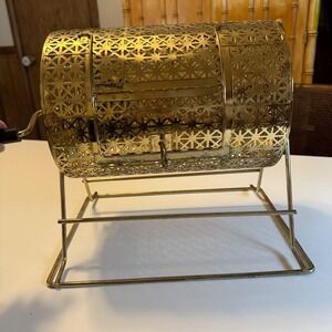 Rare MCM Atomic Era Raffle / Bingo Drum. Revolving Raffle Barrel.